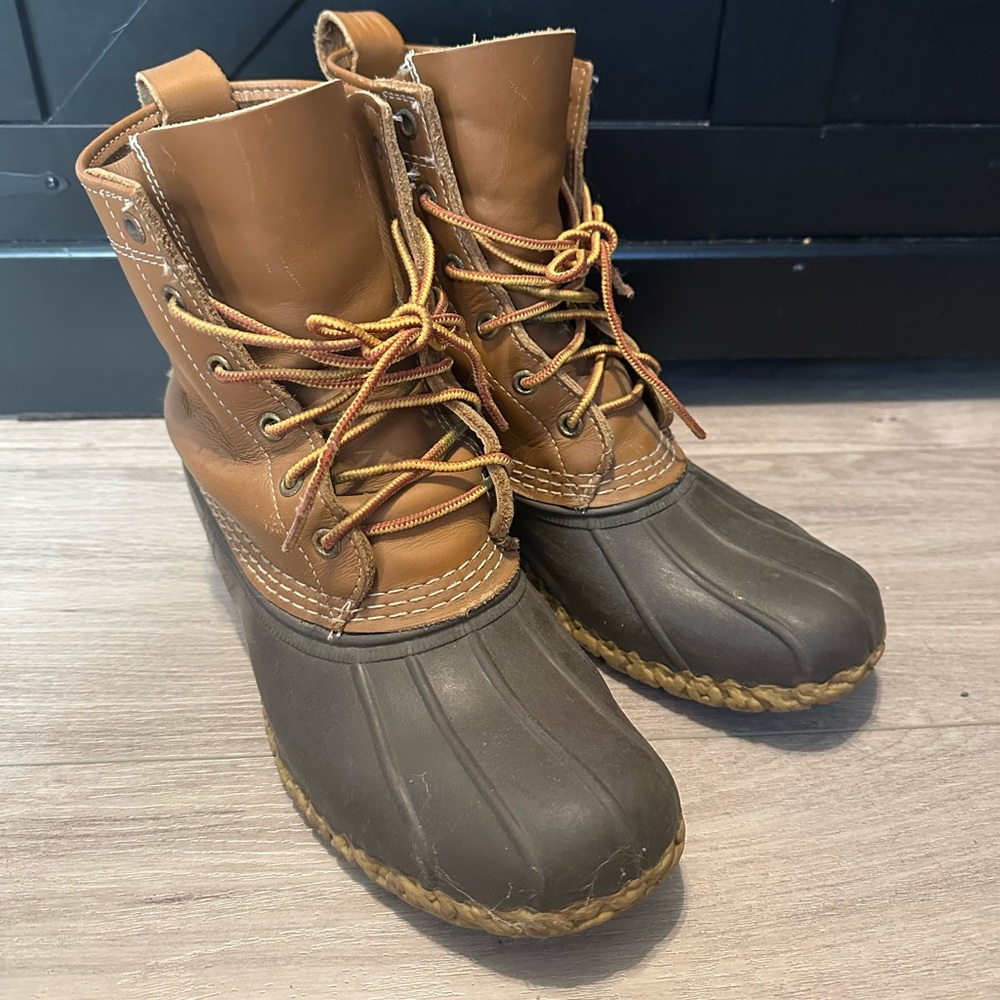 L.L. Bean Boots Stylish Brown and Tan Women's Boots